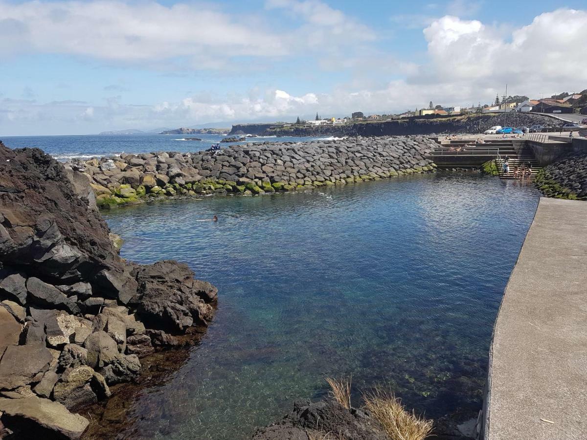 Seaside Azores Villa With Natural Pool, Terrace & Barbecue Capelas Exterior photo