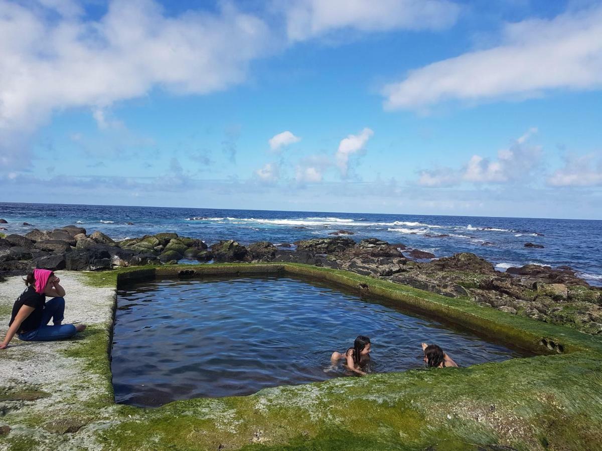 Seaside Azores Villa With Natural Pool, Terrace & Barbecue Capelas Exterior photo