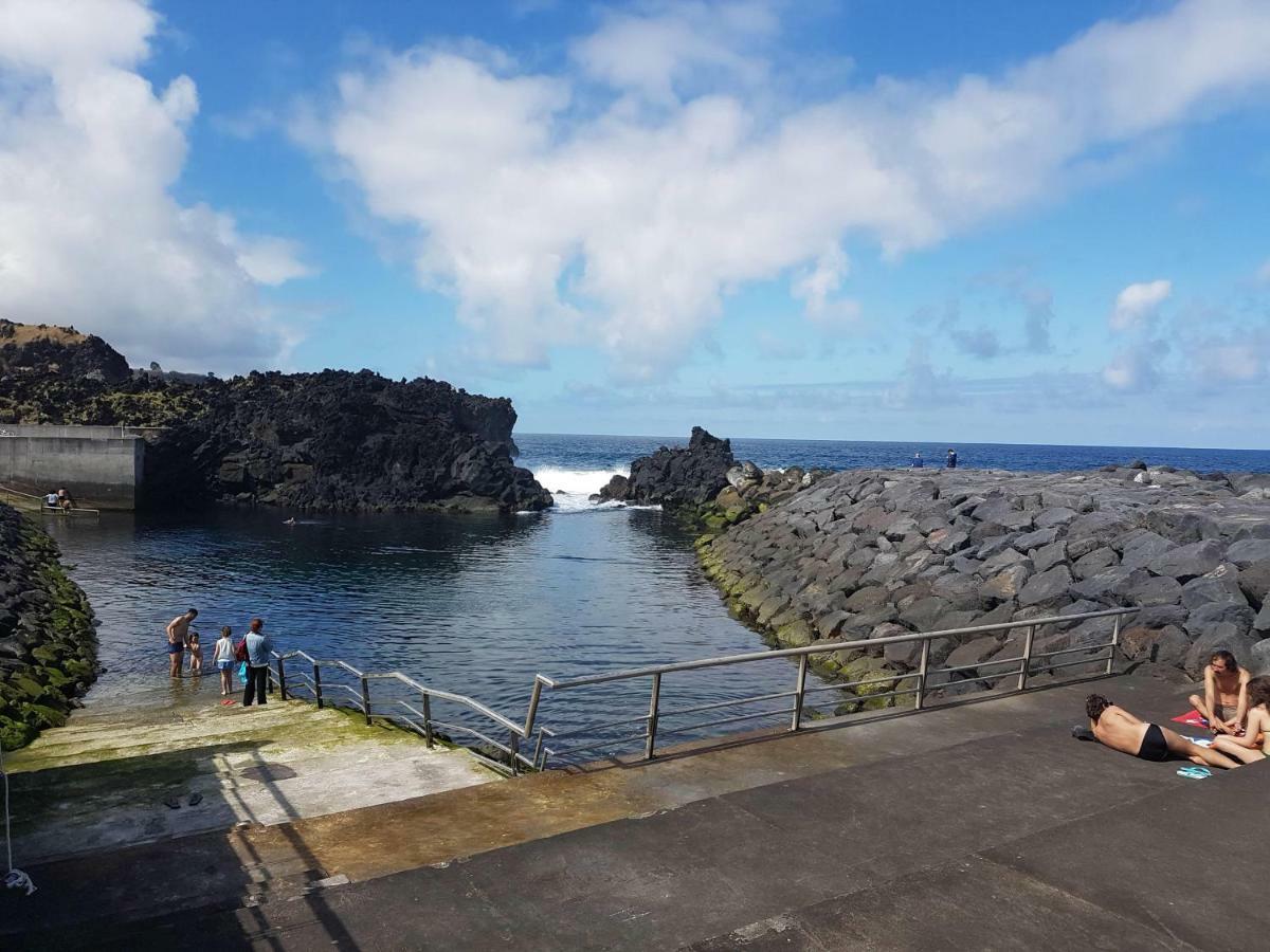 Seaside Azores Villa With Natural Pool, Terrace & Barbecue Capelas Exterior photo