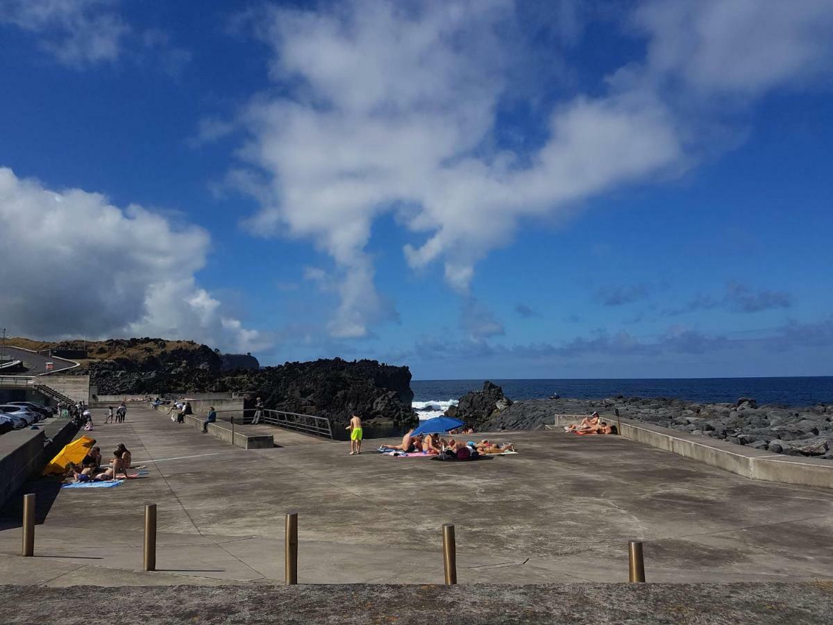 Seaside Azores Villa With Natural Pool, Terrace & Barbecue Capelas Exterior photo